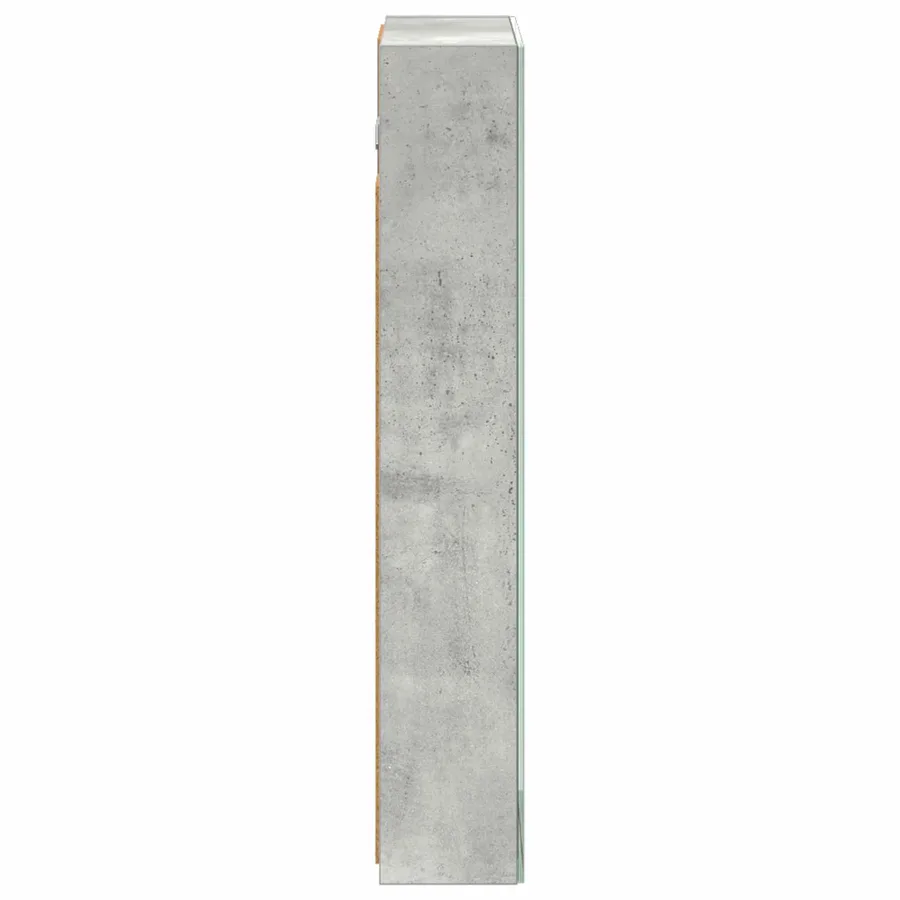Armoire Miroir de Salle de Bain Gris béton 40 x 10,5 x 60,5 cm - 7