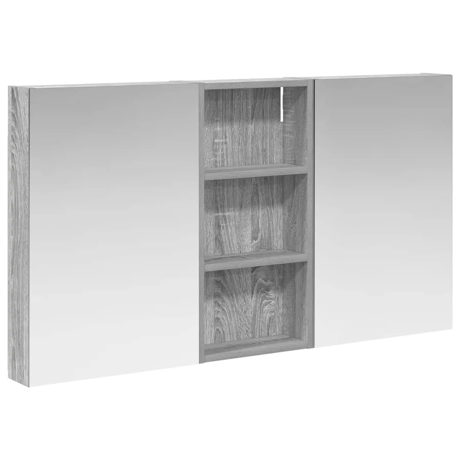 Ensemble de Meubles de Salle de Bain 3 pcs 110 x 10,5 x 60,5 cm - 2