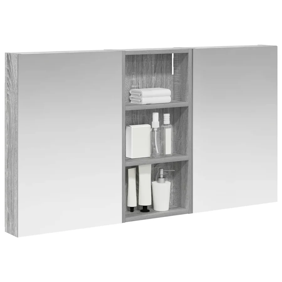 Ensemble de Meubles de Salle de Bain 3 pcs 110 x 10,5 x 60,5 cm - 3