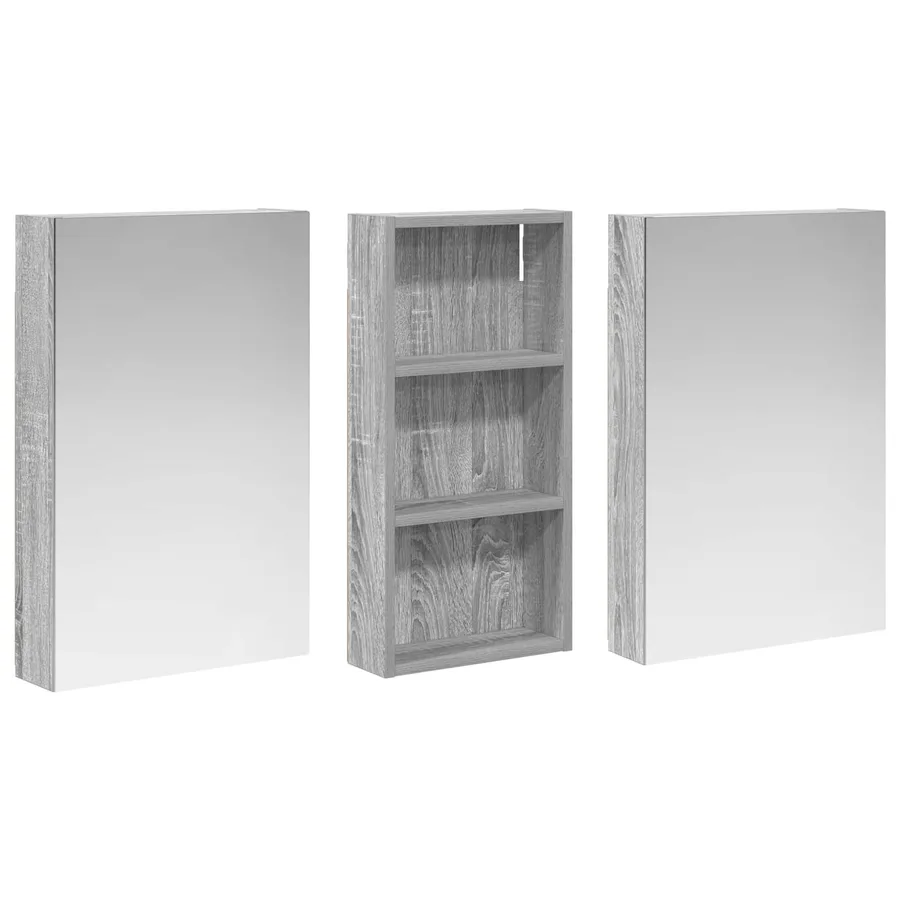 Ensemble de Meubles de Salle de Bain 3 pcs 110 x 10,5 x 60,5 cm - 5