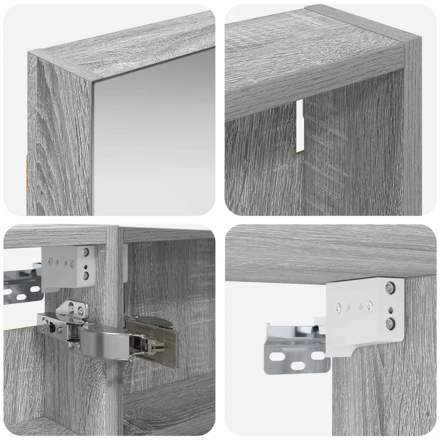 Ensemble de Meubles de Salle de Bain 3 pcs 110 x 10,5 x 60,5 cm - 8