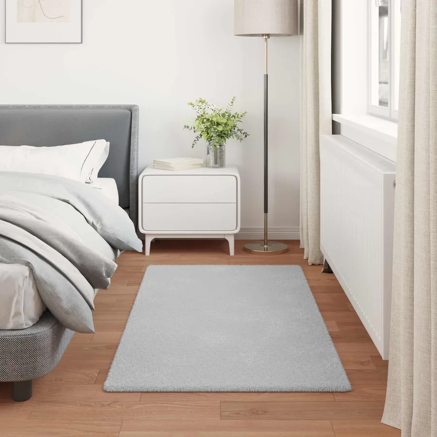 Tapis antidérapant en fausse de lapin OLITE Gris 60 x 110 cm - 4