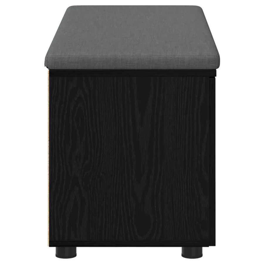 Banc d'entrée avec coussin Chêne Noir 100 x 38 x 46 cm - 7