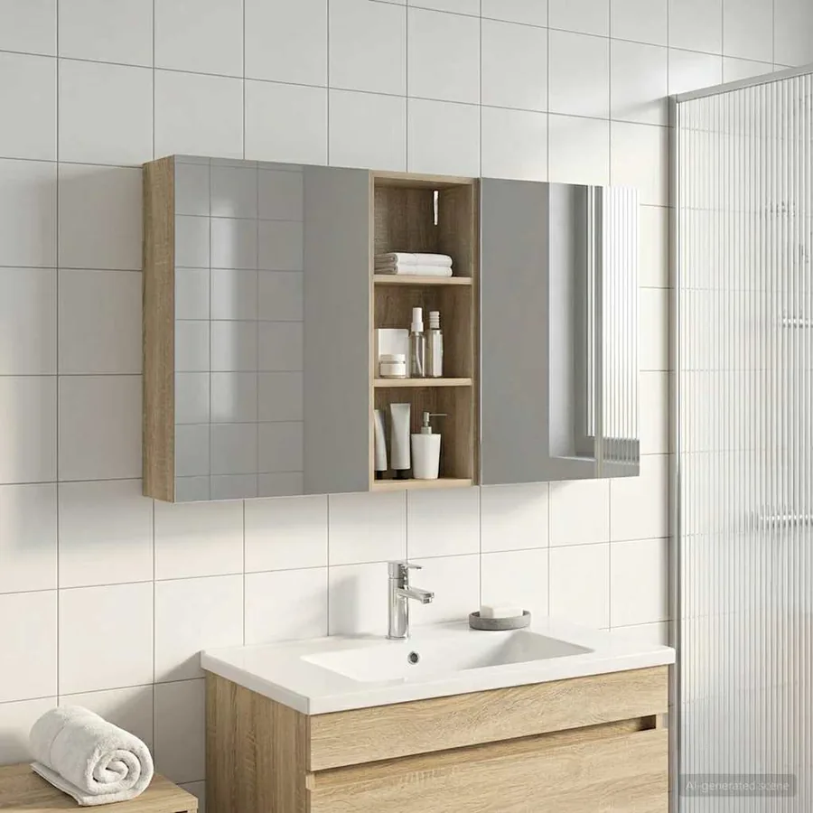 Ensemble de Meubles de Salle de Bain 3 pcs 130 x 14,5 x 70 cm