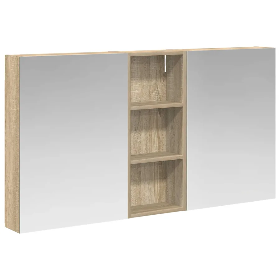 Ensemble de Meubles de Salle de Bain 3 pcs 130 x 14,5 x 70 cm - 2