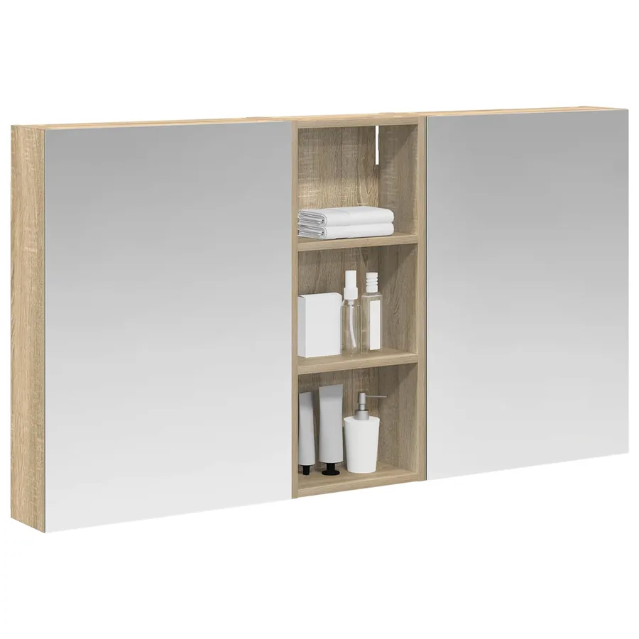 Ensemble de Meubles de Salle de Bain 3 pcs 130 x 14,5 x 70 cm - 3