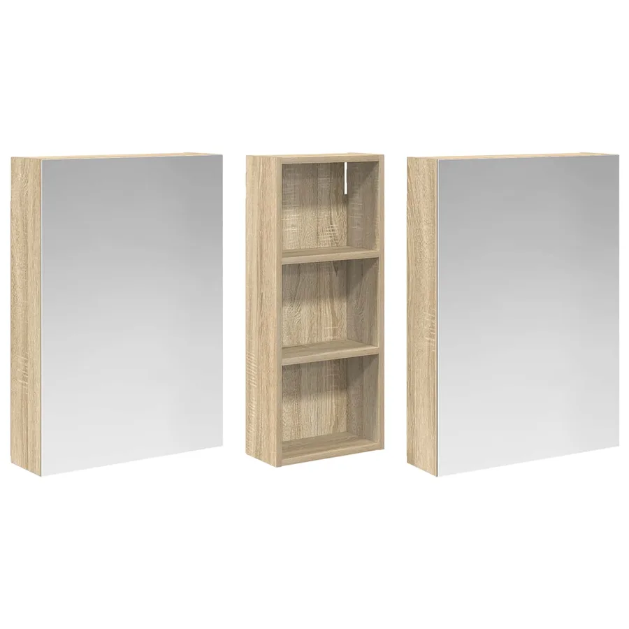 Ensemble de Meubles de Salle de Bain 3 pcs 130 x 14,5 x 70 cm - 5