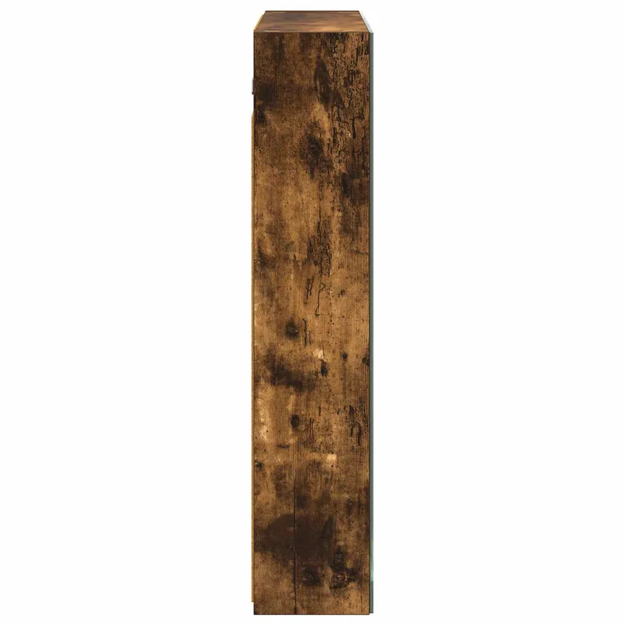 Armoire Miroir de Salle de Bain Chêne fumé 70 x 14,5 x 70 cm - 7