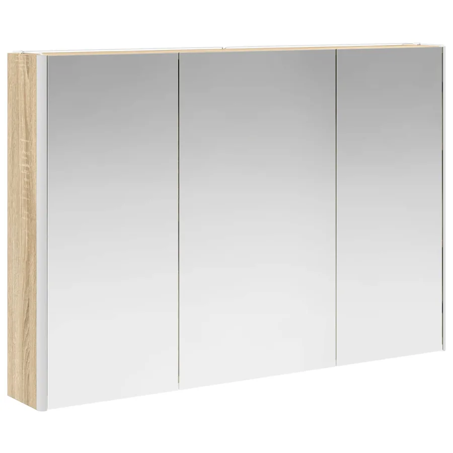 Armoire Miroir de Salle de Bain Chêne Sonoma - 5