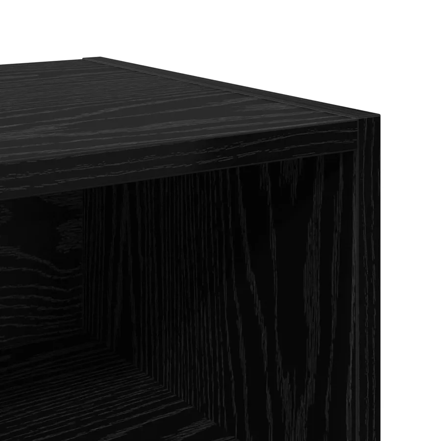 Armoire de lit Chêne noir 40 x 30 x 50 cm Bois d'ingénierie - 7
