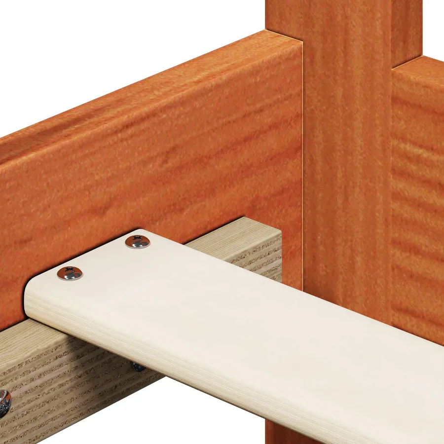 Ensemble Lit de Jour 2 pcs Cire marron Bois de pin massif - 10