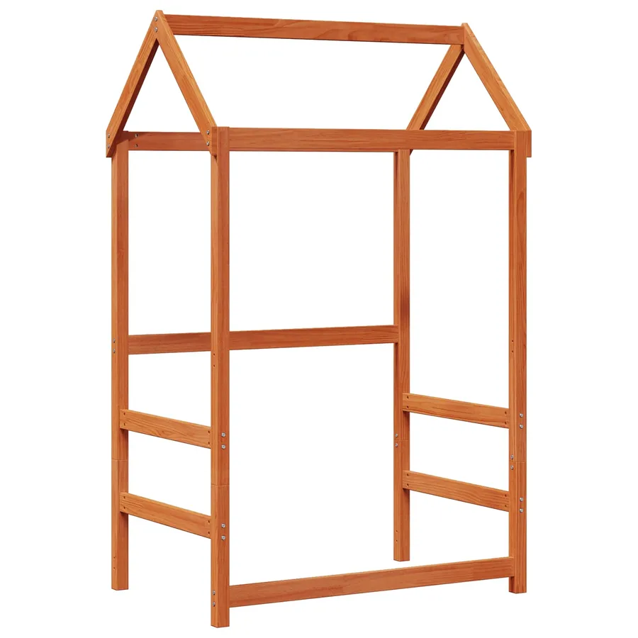 Ensemble Lit de Jour 2 pcs Cire marron Bois de pin massif - 4