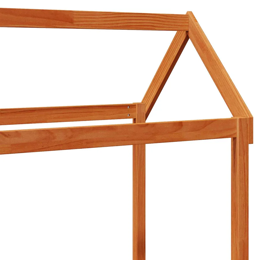 Ensemble Lit de Jour 2 pcs Cire marron Bois de pin massif - 9