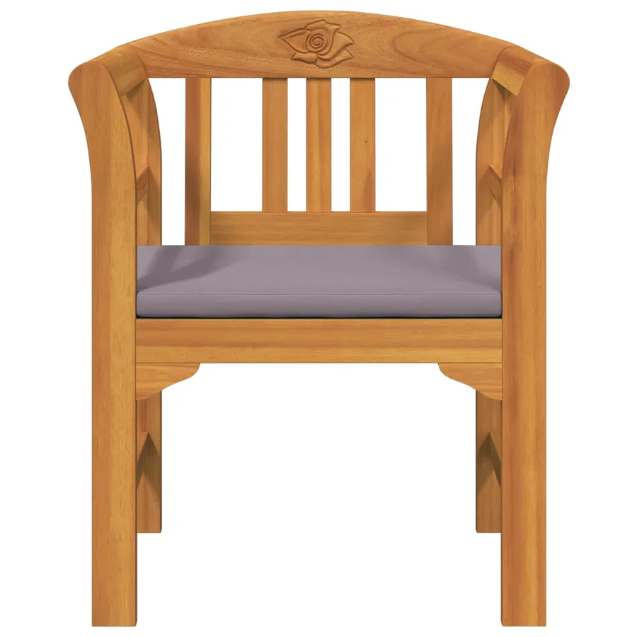 Banc rose Naturel 68,5 x 46 x 82,5 cm Bois d'Acacia Massif - 4