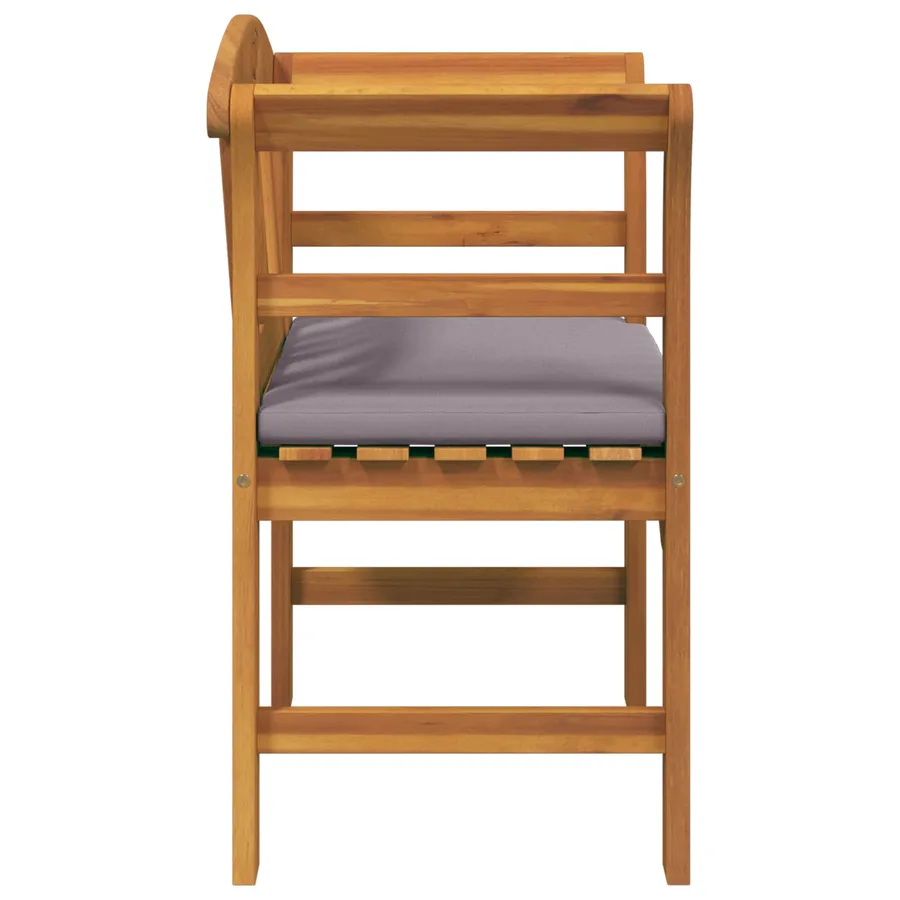 Banc rose Naturel 68,5 x 46 x 82,5 cm Bois d'Acacia Massif - 5