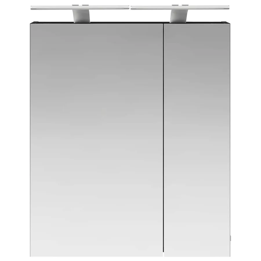 Armoire Miroir de Salle de Bain Chêne noir 60 x 14,5 x 70 cm - 6