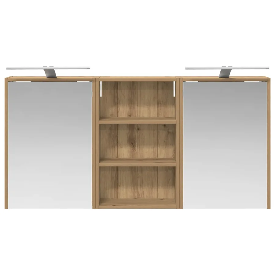 Ensemble de Meubles de Salle de Bain 3 pc 126 x 16 x 62.5 cm - 6