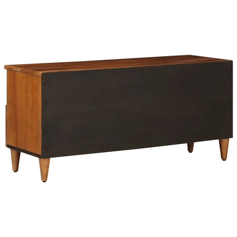 Meuble TV Noyer 100 x 33 x 46 cm Bois de mangue massif - 6