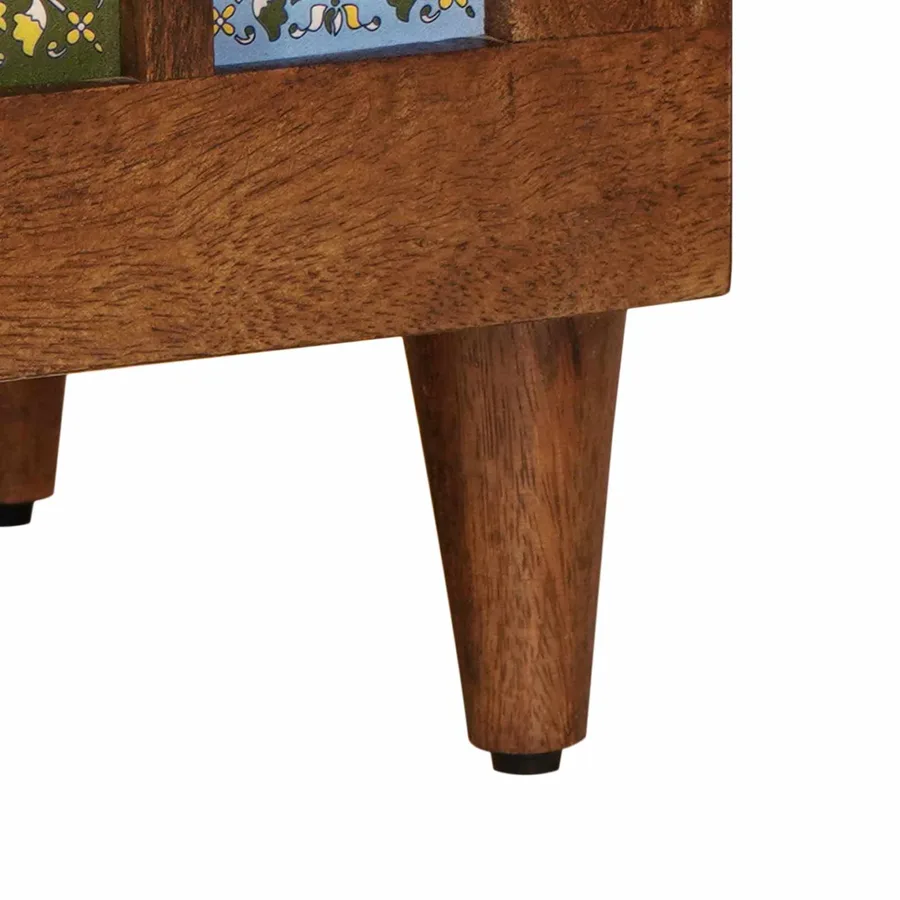 Meuble TV Noyer 100 x 33 x 46 cm Bois de mangue massif - 9