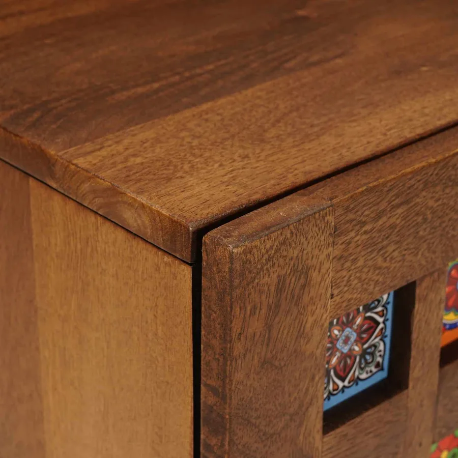 Cabinet de chevet 2 pcs Marron 40 x 33 x 46 cm - 7