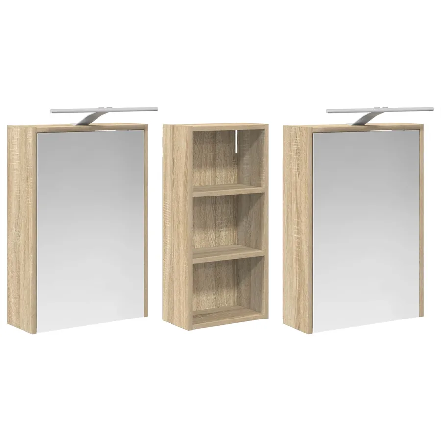 Ensemble de Meubles de Salle de Bain 3 pcs 116 x 16 x 62,5 cm - 5