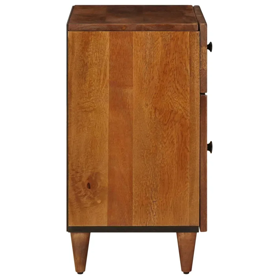 Cabinet de chevet Marron 50 x 33 x 60 cm Bois de mangue massif - 5