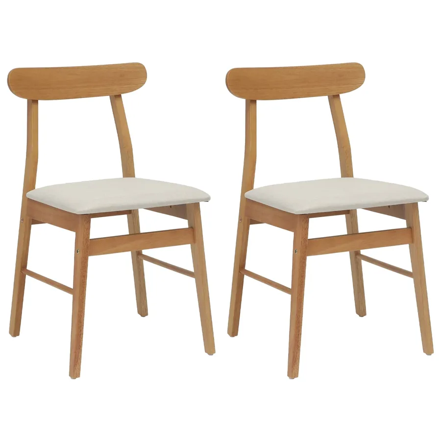 Chaise de salle à manger 2 pcs Naturel et clair - 2