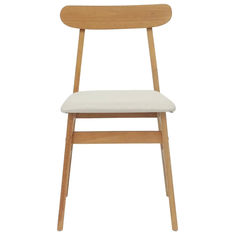 Chaise de salle à manger 2 pcs Naturel et clair - 5