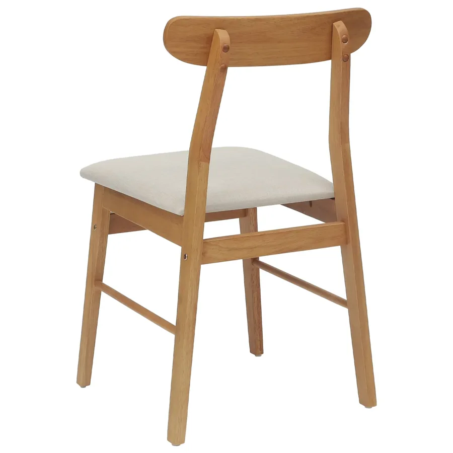 Chaise de salle à manger 2 pcs Naturel et clair - 7