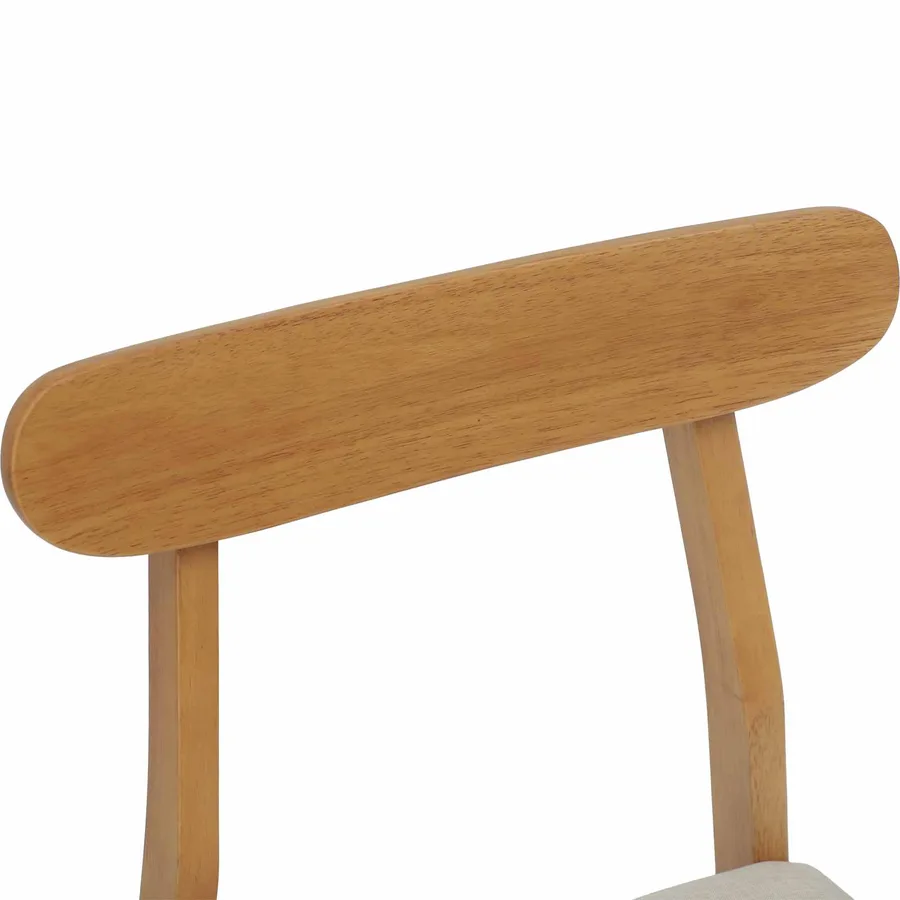 Chaise de salle à manger 2 pcs Naturel et clair - 9