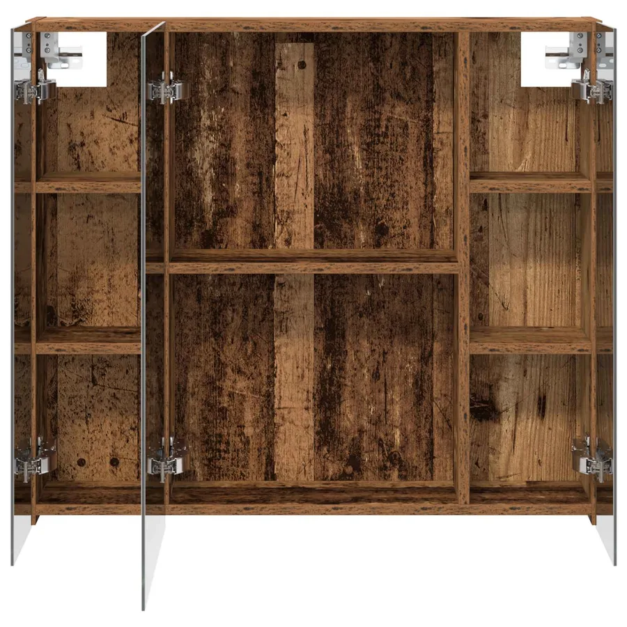 Armoire Miroir de Salle de Bain Bois ancien 80 x 14.5 x 70 cm - 6