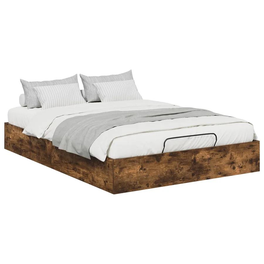 Cadre de lit ottoman avec stockage Chêne Fumé 203 x 150 x 25 cm - 3