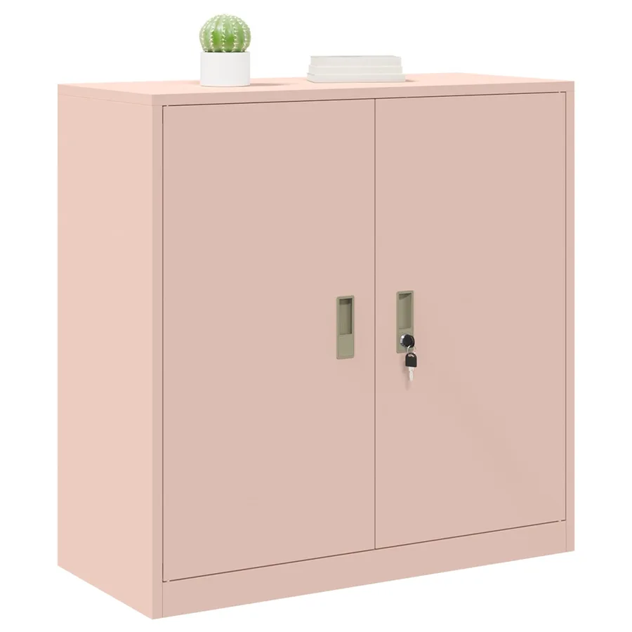 Armoire de rangement Rose 90 x 40 x 90 cm Acier - 3