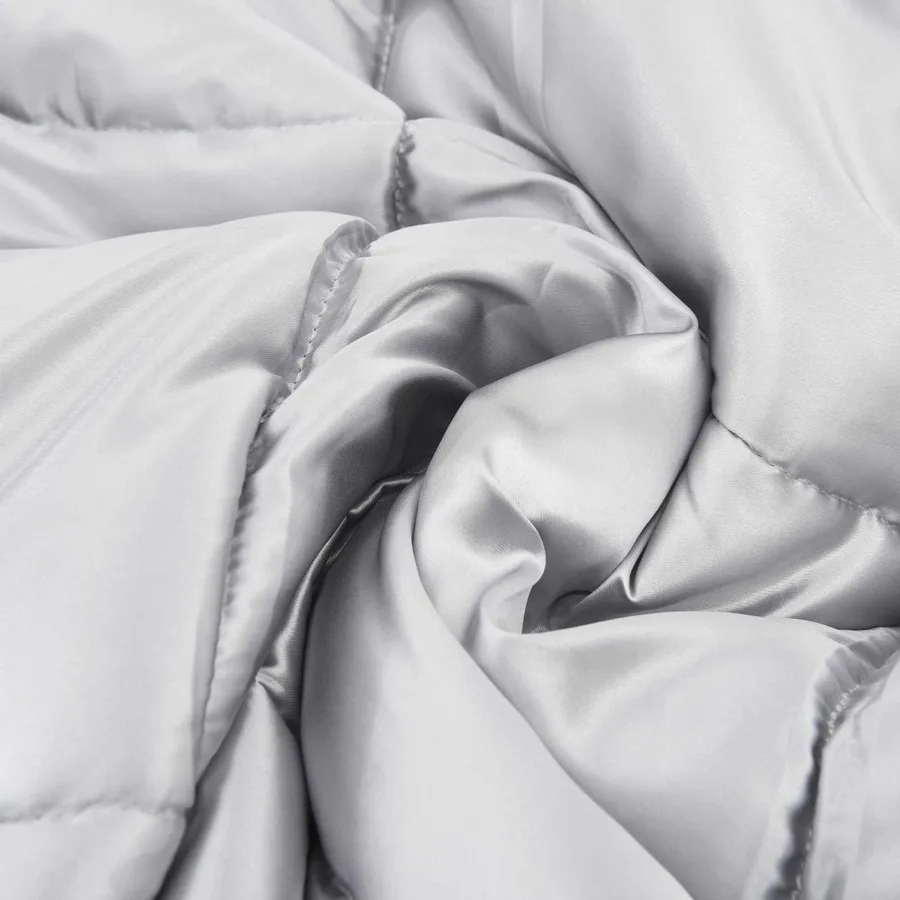 Duvet d'hiver Argenté 155 x 220 cm Satin et Microfibre - 6
