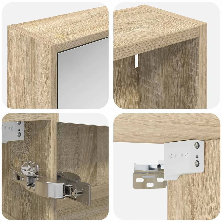 Ensemble de Meubles de Salle de Bain 3 pcs 126 x 16 x 62.5 cm - 10
