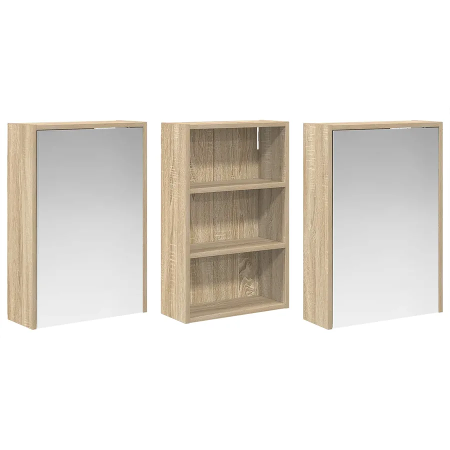 Ensemble de Meubles de Salle de Bain 3 pcs 126 x 16 x 62.5 cm - 5