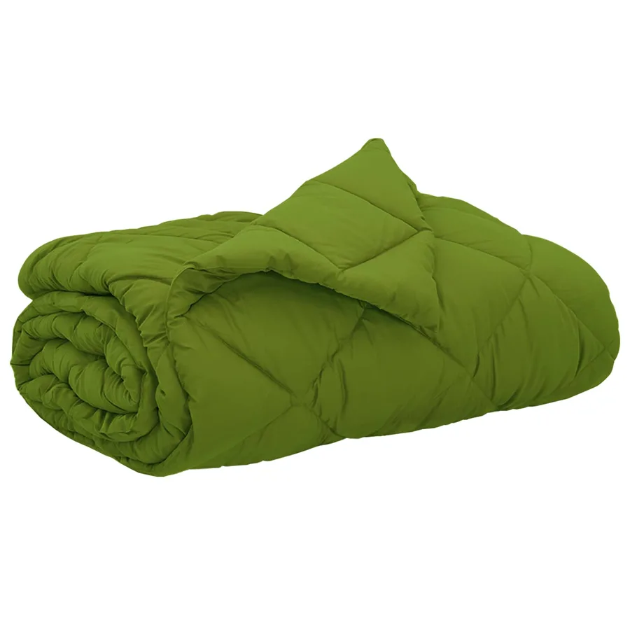 Duvet d'été simple Vert 200 x 200 cm Microfibre - 2