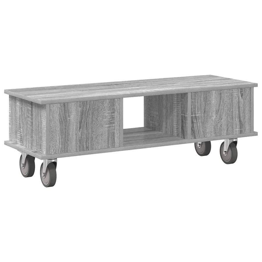 Meuble TV Gris Sonoma 100 x 35 x 35 cm Bois d'ingénierie - 7