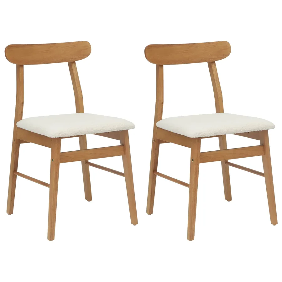Chaise de salle à manger 2 pcs Naturel et clair - 2