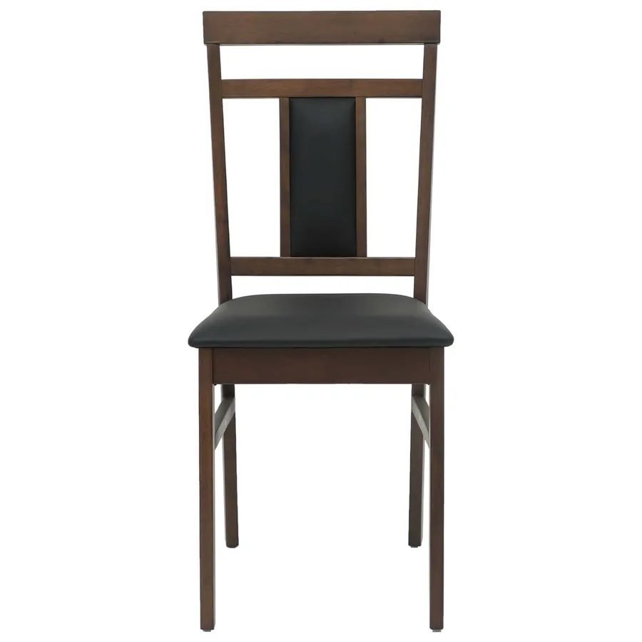 Chaise de salle à manger 2 pcs Marron clair et noir - 5