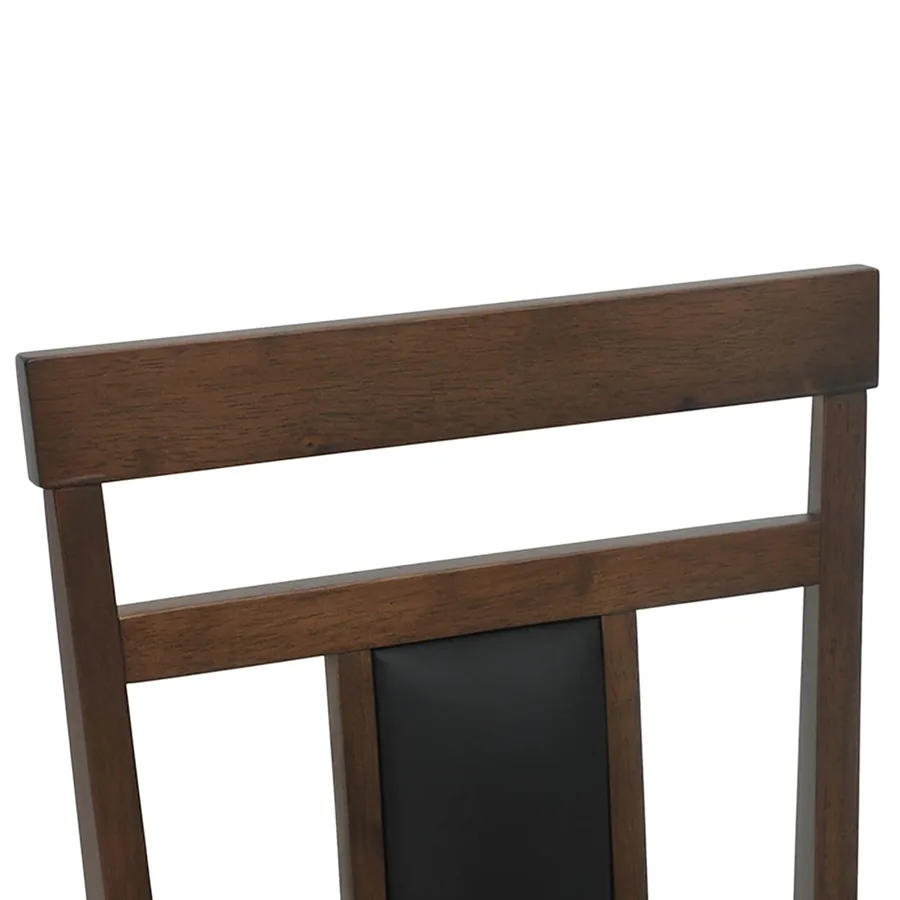 Chaise de salle à manger 2 pcs Marron clair et noir - 9