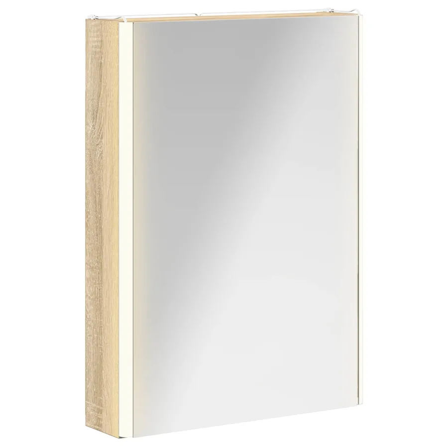 Armoire Miroir de Salle de Bain Chêne Sonoma - 2