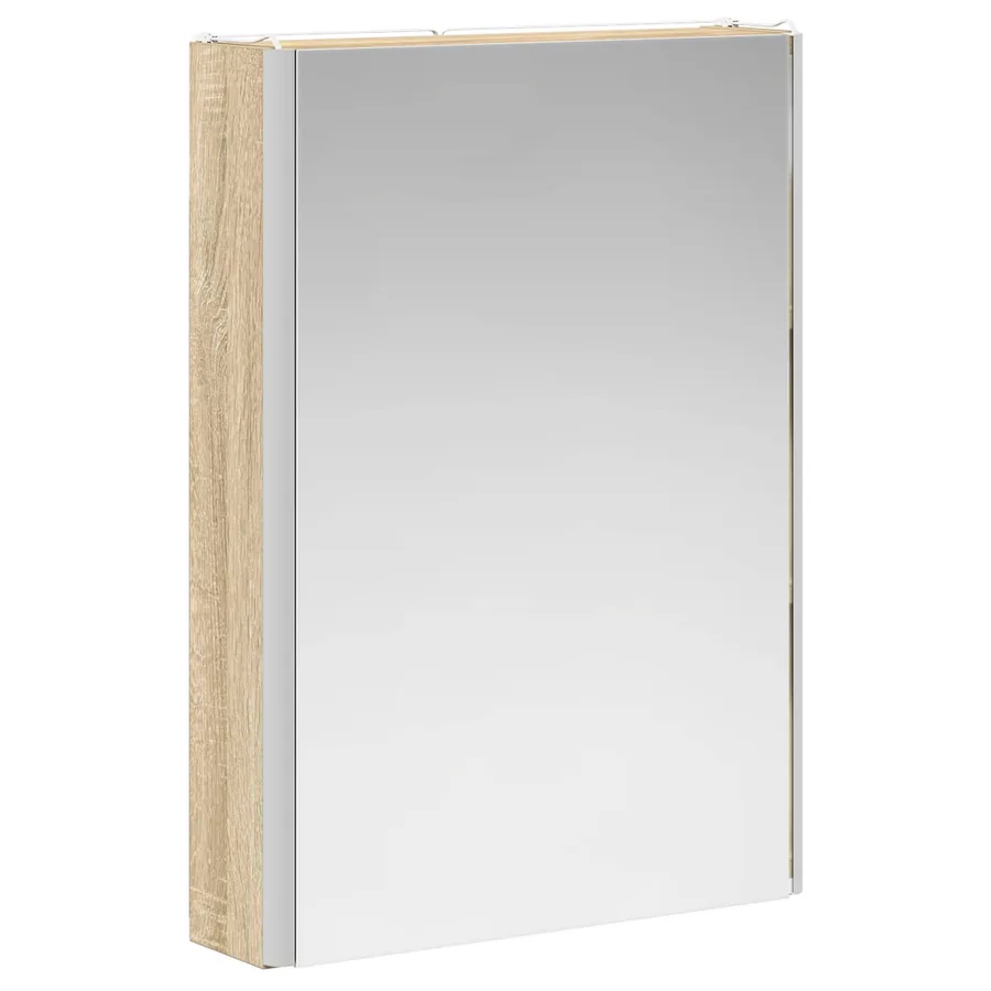 Armoire Miroir de Salle de Bain Chêne Sonoma - 5