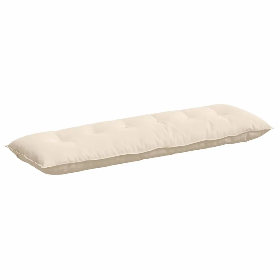 Coussin de Dos Beige 160 x 50 cm Tissu en microfibre - 2