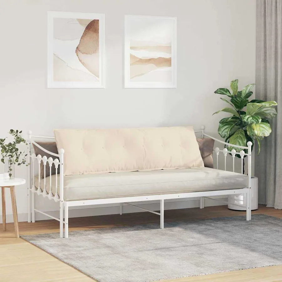 Coussin de Dos Beige 160 x 50 cm Tissu en microfibre - 4