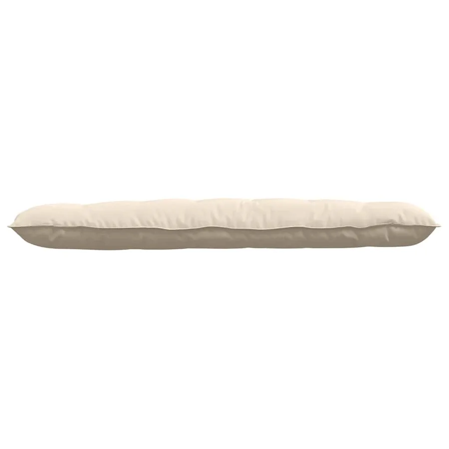 Coussin de Dos Beige 160 x 50 cm Tissu en microfibre - 5