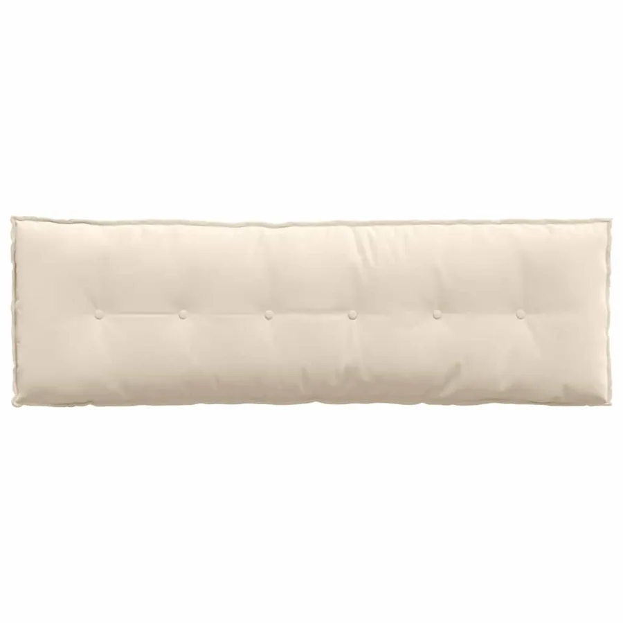 Coussin de Dos Beige 160 x 50 cm Tissu en microfibre - 6