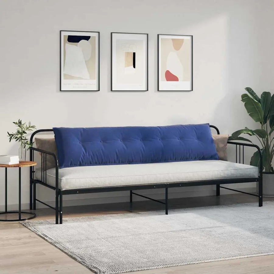 Coussin de Dos Bleu police 200 x 50 cm Tissu en velours côtelé - 4