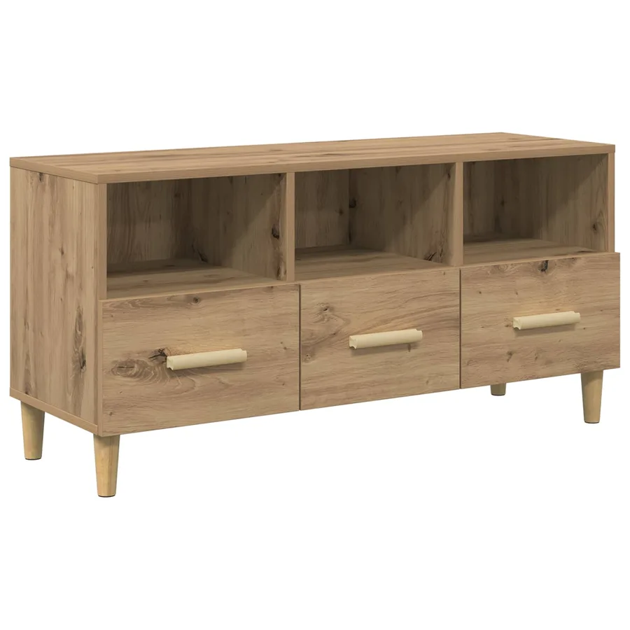 Meuble TV 102 x 36 x 50 cm Chêne artisan Bois d'ingénierie - 2