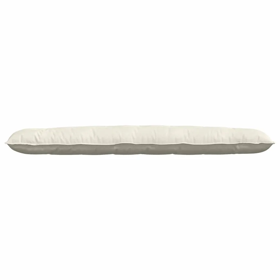 Coussin de Dos Crème 200 x 50 cm Tissu en velours côtelé - 5